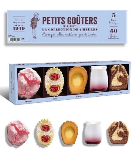 Petits goûters : la collection de 4 heures, 50 recettes authentiques, 5 livres thématiques