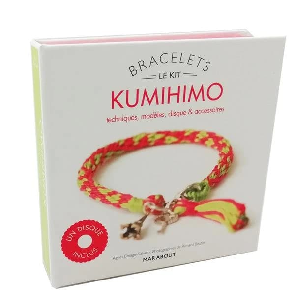 Bracelets kumihimo : le kit : techniques, modèles, disque & accessoires