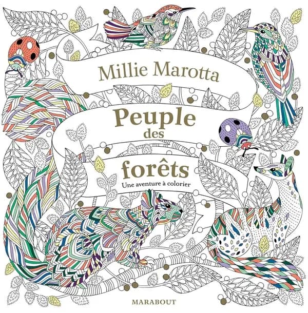 Peuple des forêts ; une aventure à colorier