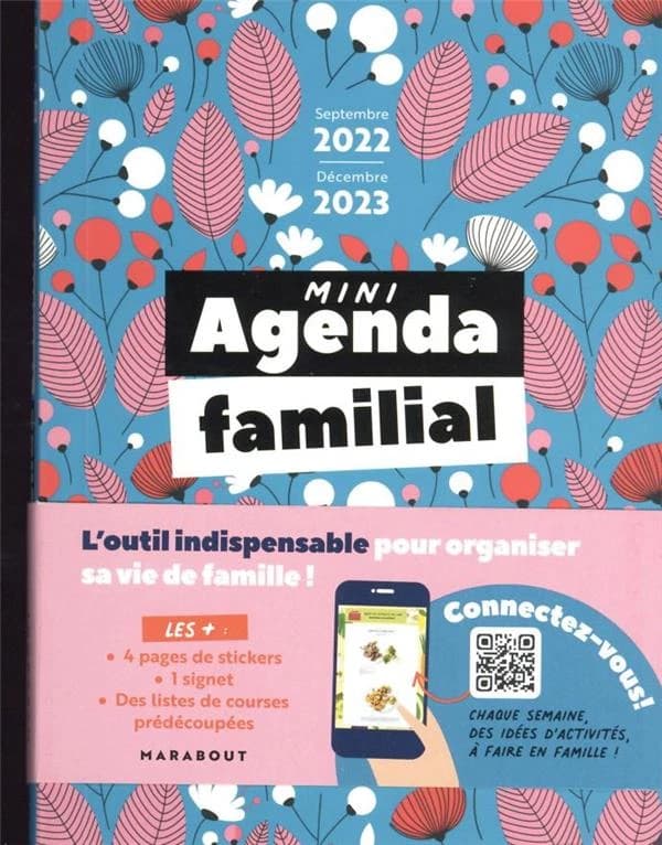Mini agenda familial : Septembre 2022 - Décembre 2023