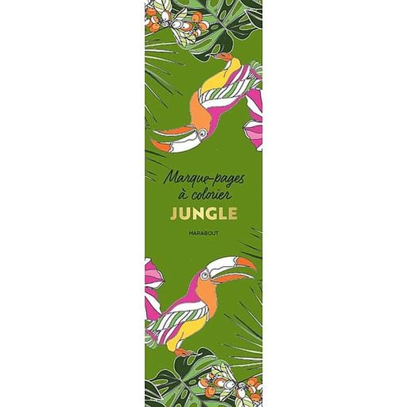 Marque-pages à colorier : jungle