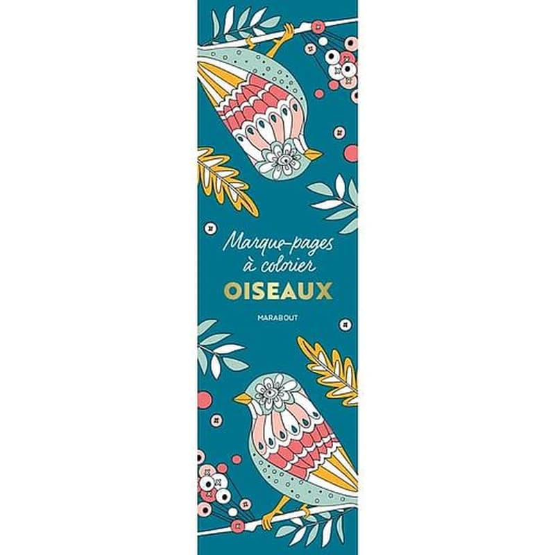 Marque-pages à colorier : oiseaux