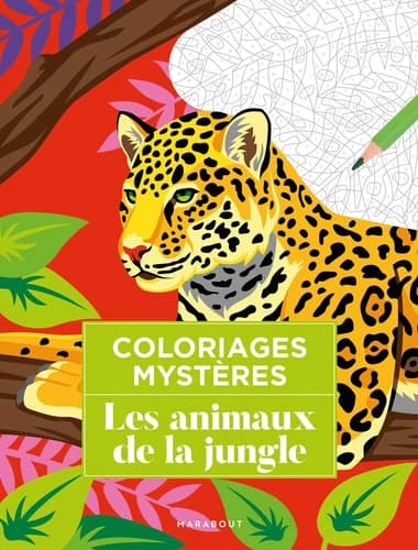 Les animaux de la jungle. Coloriages mystères