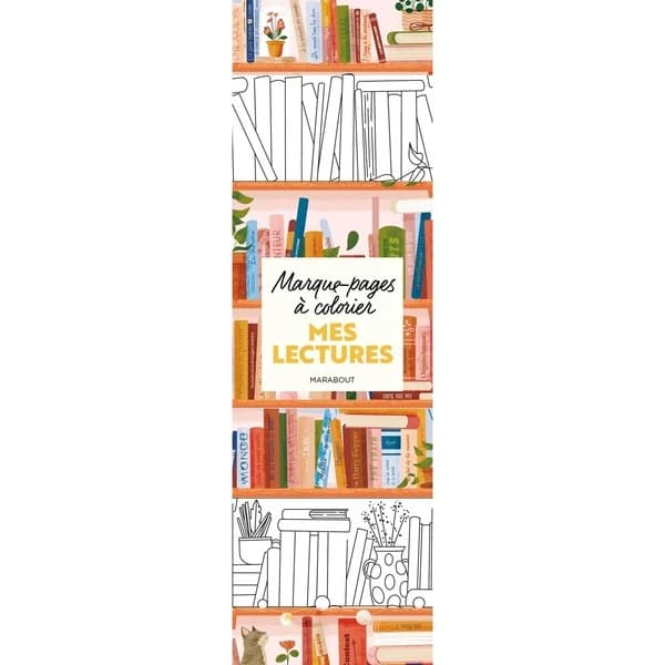 Marque-pages à colorier : Mes lectures