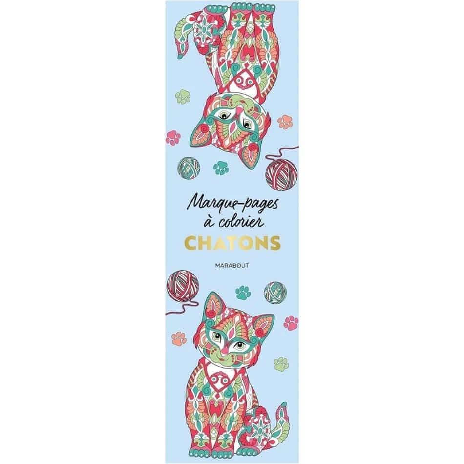 Marque-pages à colorier : Chatons