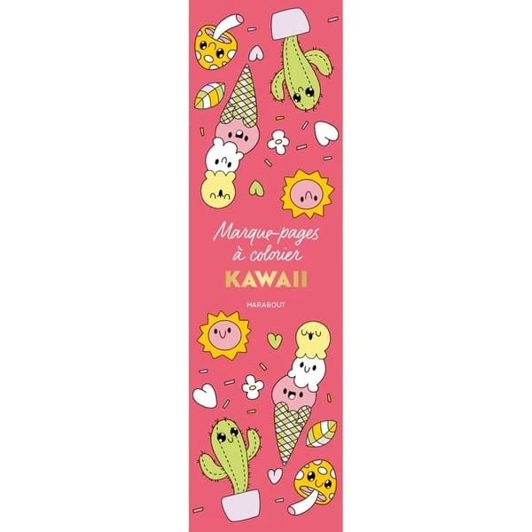 Marque-pages à colorier : Kawaii