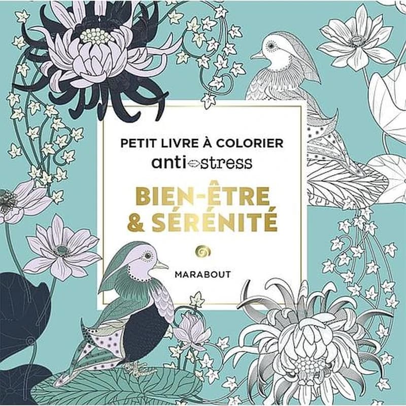 Petit livre à colorier anti-stress : Bien-être & sérénité