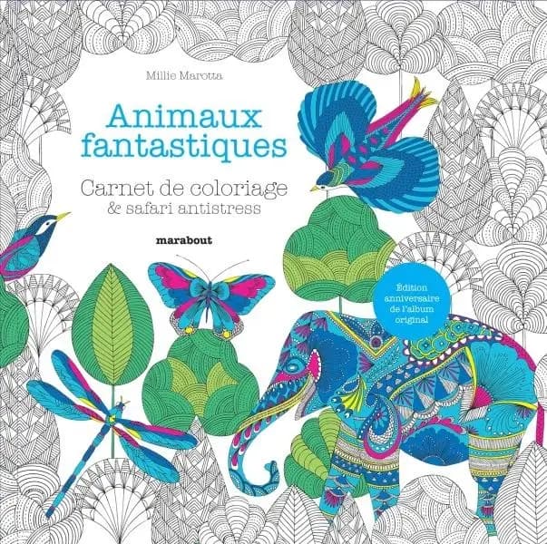 Animaux fantastiques : Carnet de coloriage & safari antistress