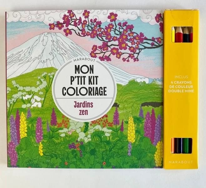 Mon p'tit kit coloriage : Jardins zen