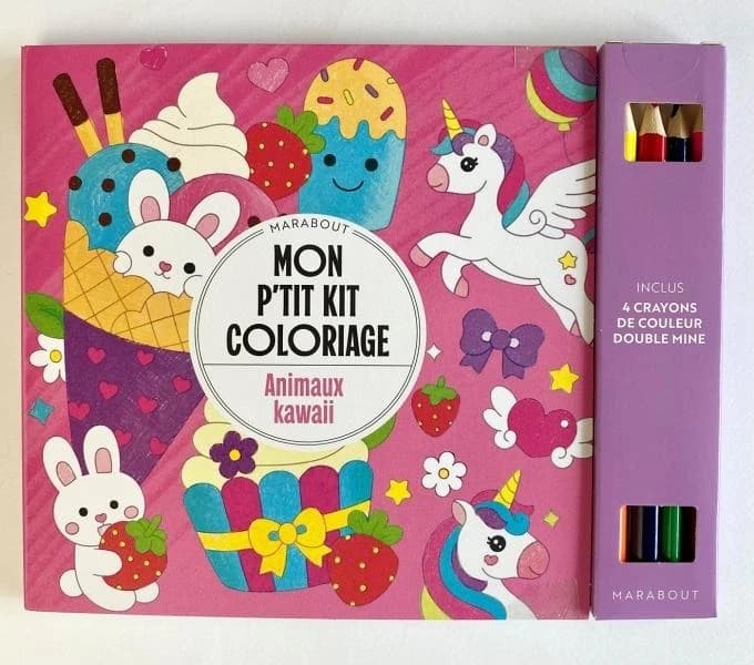 Mon p'tit kit coloriage : Animaux kawaii
