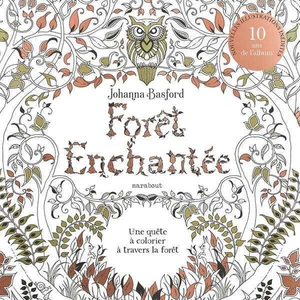 Forêt enchantée : Une quête à colorier à travers la forêt