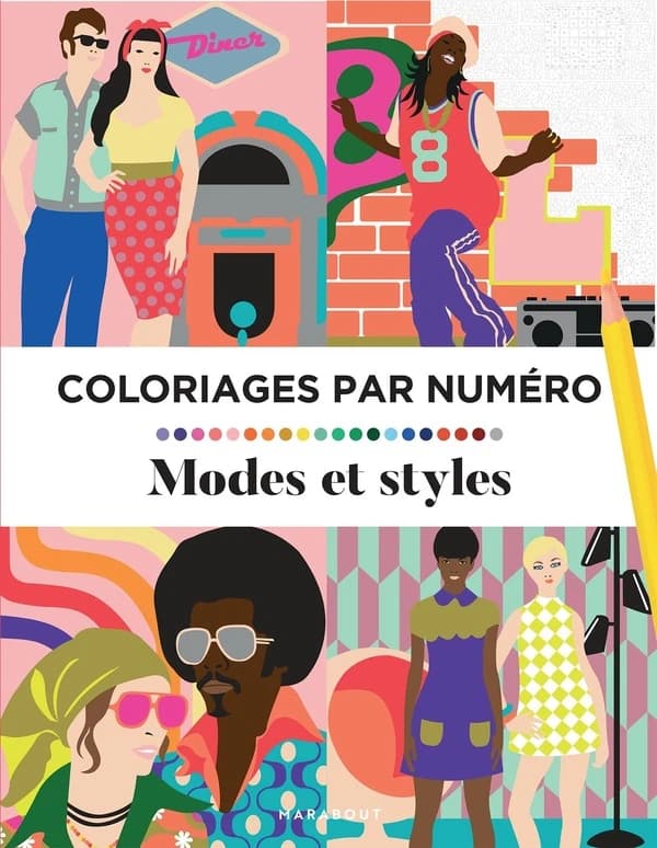 Coloriages par numéro : Modes et styles