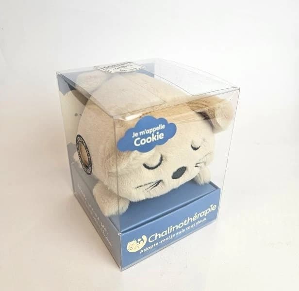 Chalinothérapie - Je m'appelle Cookie : Coffret avec 1 peluche et 1 livret