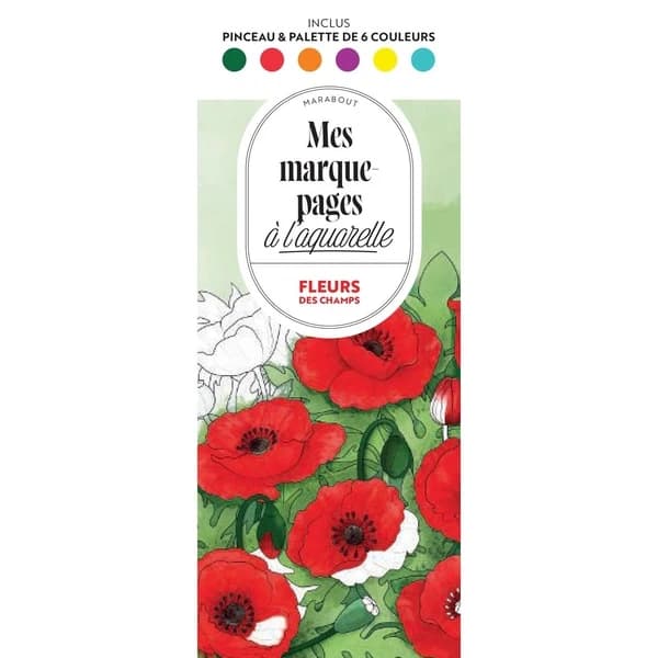Mes marque-pages à l'aquarelle : Fleurs des champs
