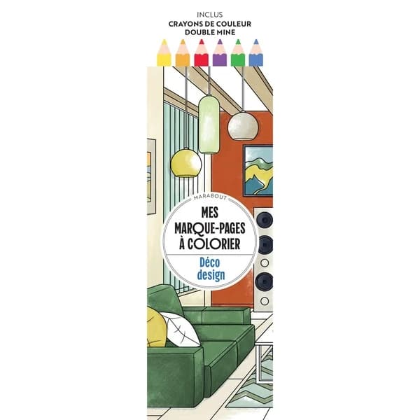 Déco design : Inclus crayons de couleur double mine