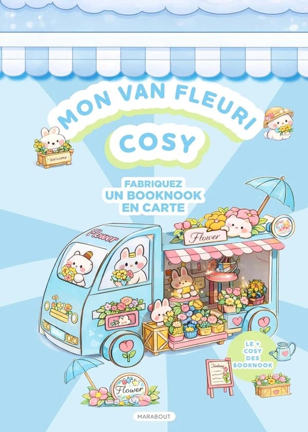 Mon van fleuri cosy : Fabriquez un booknook en carte