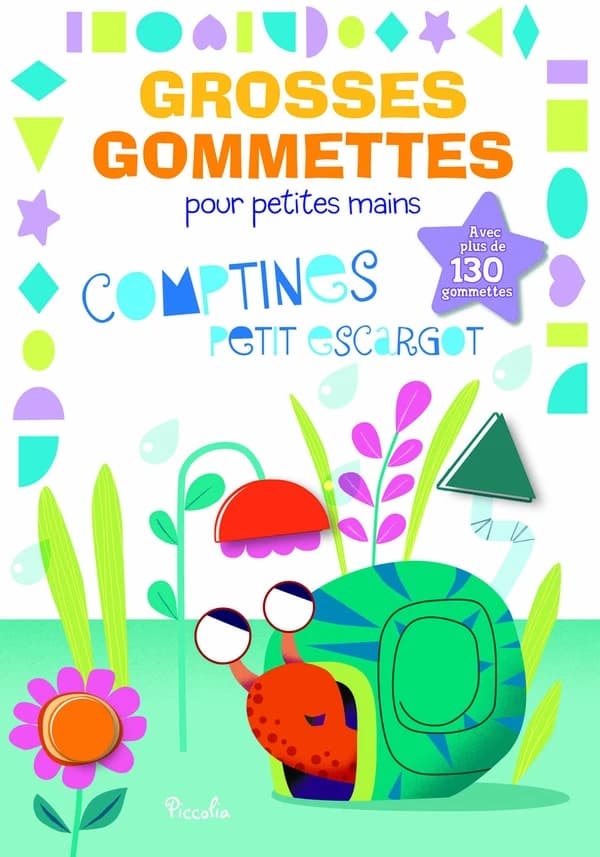 Grosses gommettes pour petites mains : comptines petit escargot