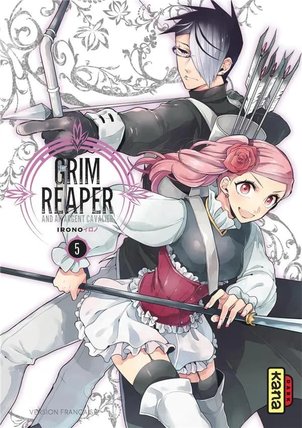 The Grim Reaper and an argent cavalier