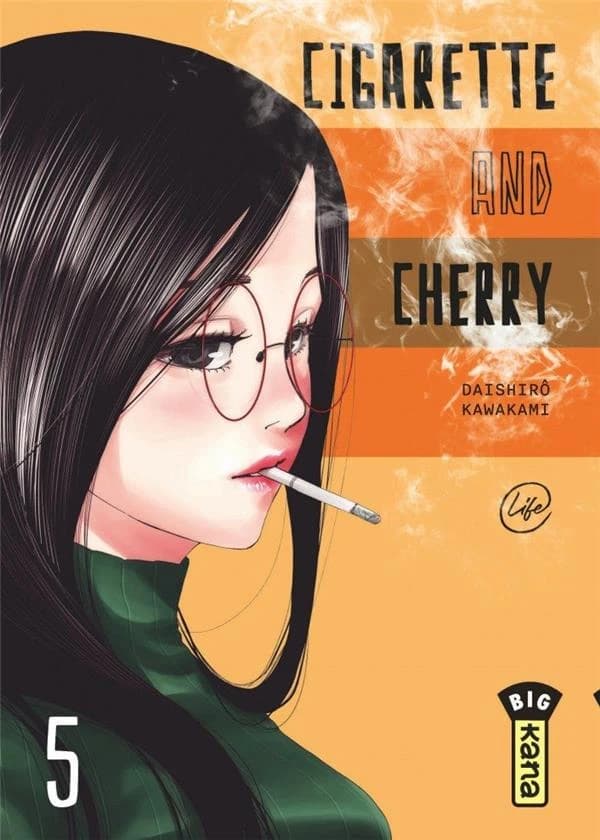 Cigarette and cherry. 5