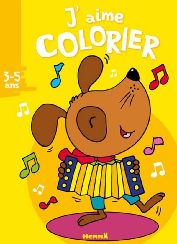 J'aime colorier : [chien] : 3-5 ans : [Album à colorier]