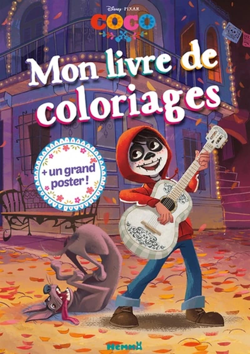 Mon livre de coloriages Disney Pixar Coco  - Avec 1 grand poster