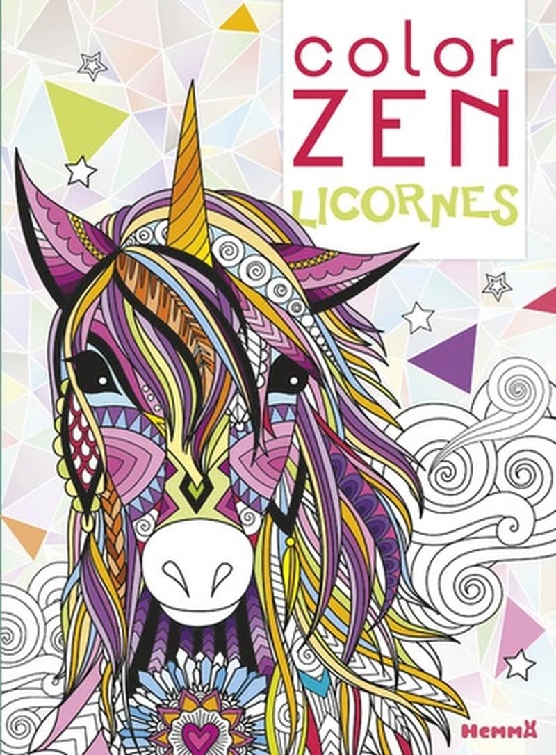 Color zen : Licornes : [Album à colorier]