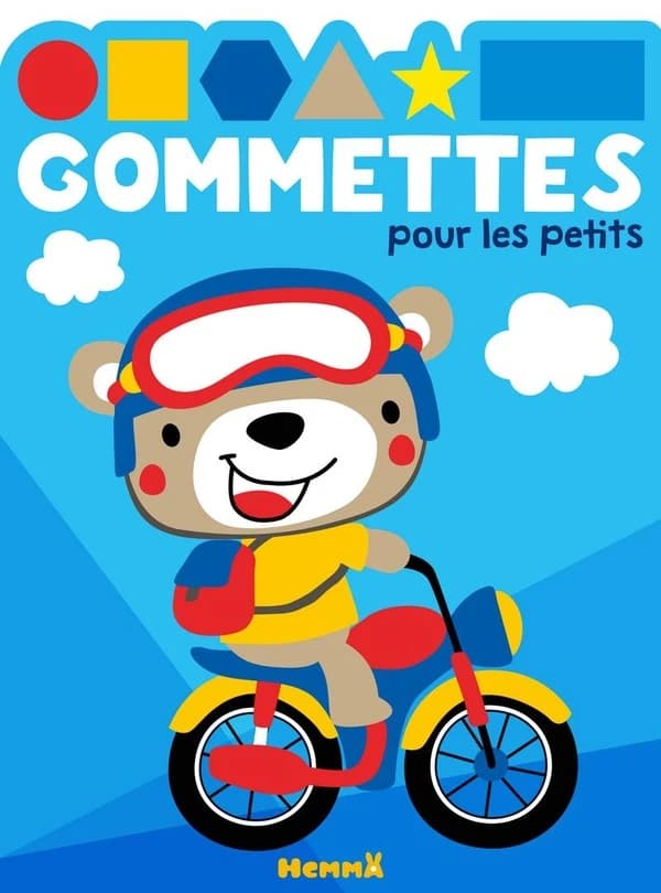 Gommettes pour les petits : moto : [Autocollant]