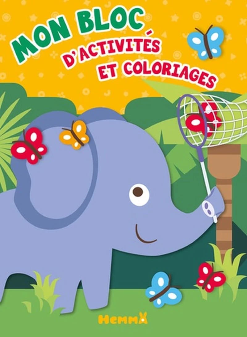 Mon bloc d'activités et de coloriages  - Elephant