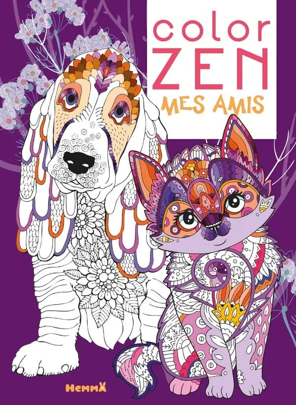 Color zen : mes amis : [Album à colorier]