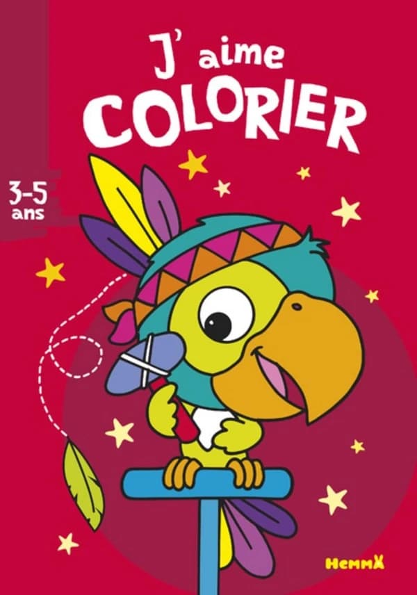 J'aime colorier : [perroquet] : [Album à colorier]