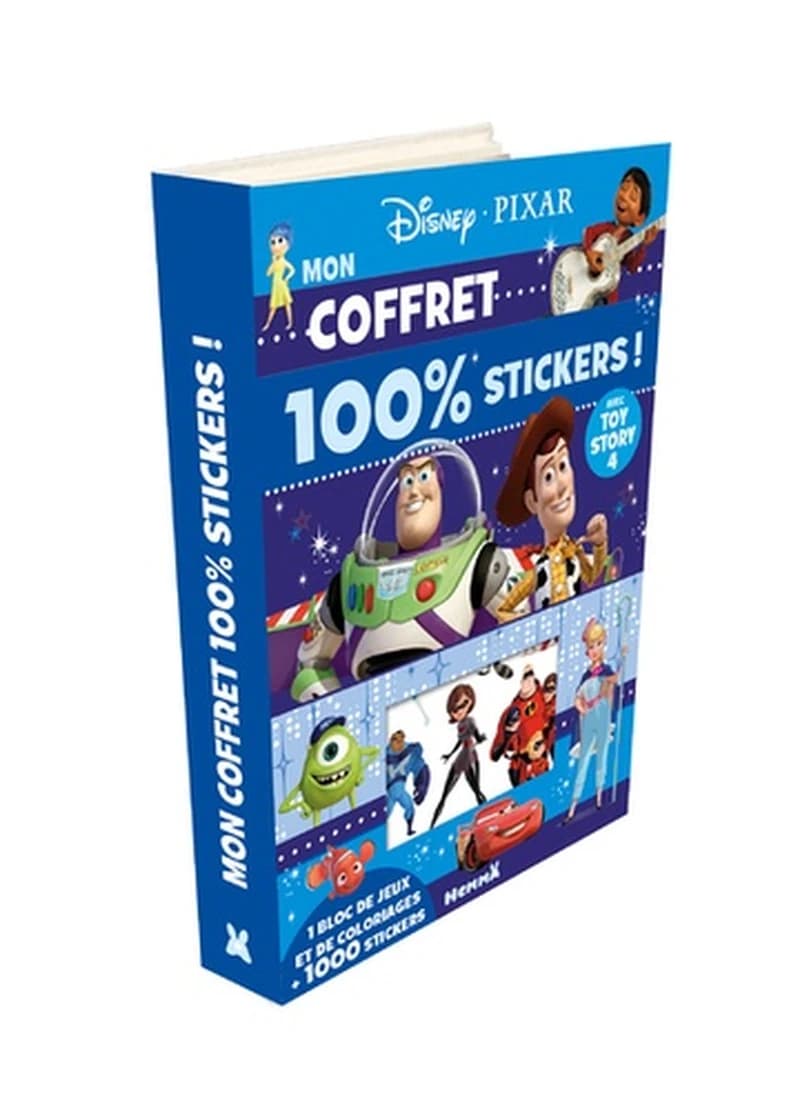 Mon coffret 100 % stickers ! Avec Toy Story 4 - 1 bloc de jeux et de coloriages + 1000 stickers