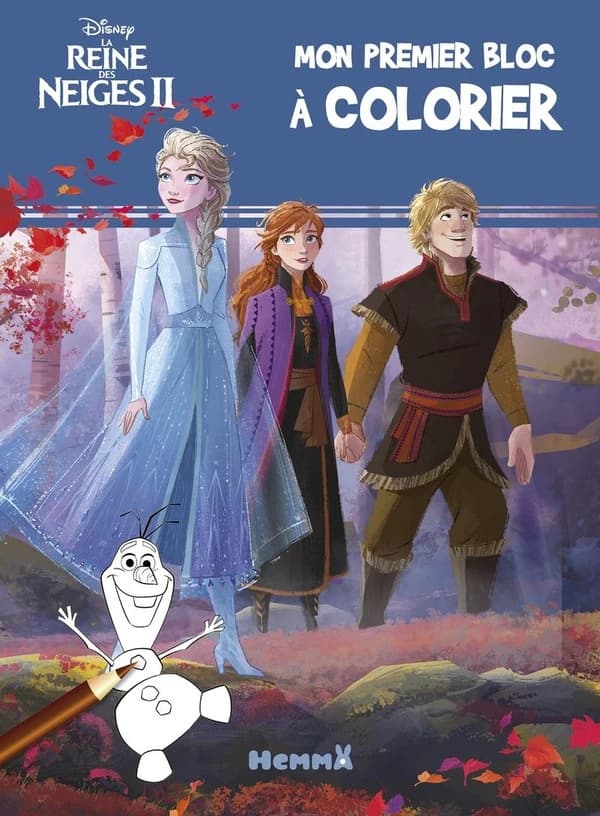 Mon premier bloc à colorier : Disney La Reine des Neiges II : [Album à colorier]