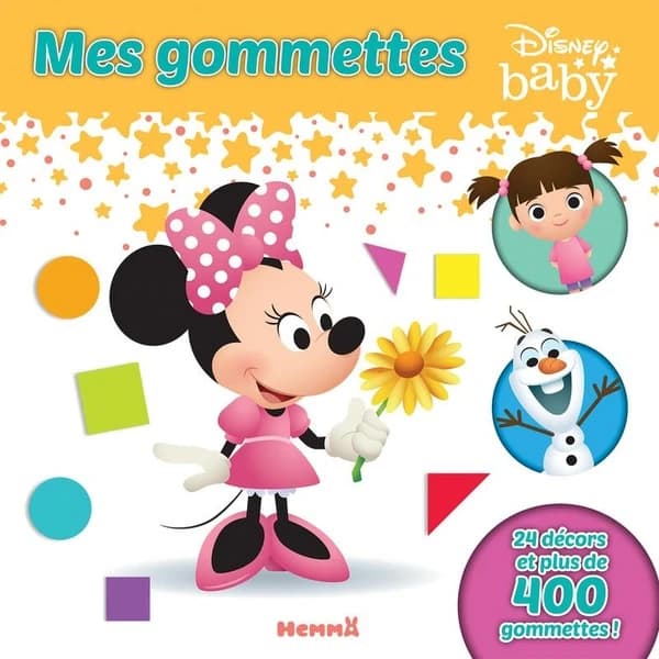 Mes gommettes : [Minnie] : Disney Baby : 24 décors et plus de 400 gommettes ! : [Autocollant]