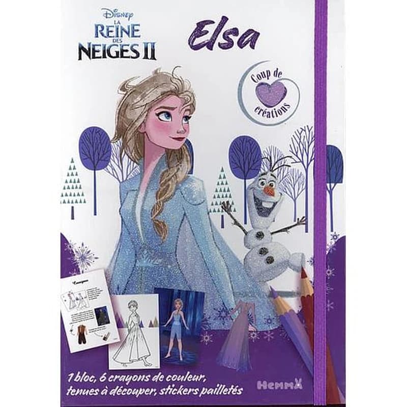 Elsa : Disney - La Reine des Neiges II : coup de coeur créations : [Album de jeux et d'activités pour enfants]
