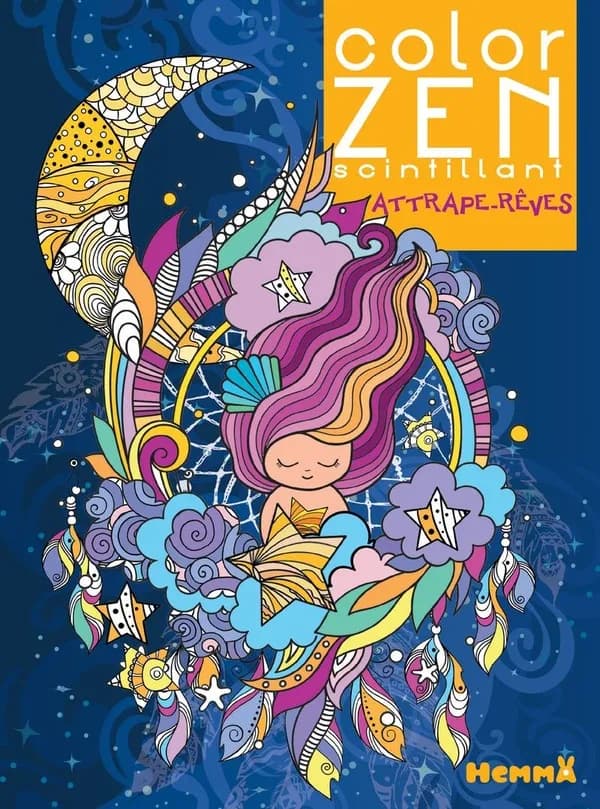 Color zen scintillant : attrape-rêves : [Autocollant]