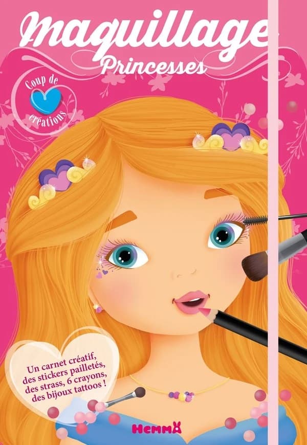 Maquillage princesses : coup de coeur créations : [Album à colorier]