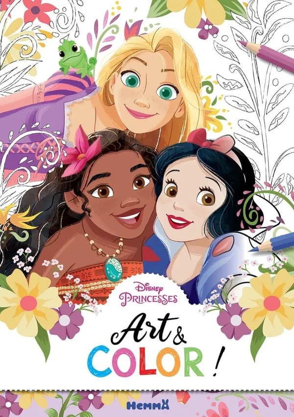 Art & color ! : Disney - Princesses : [Album à colorier]