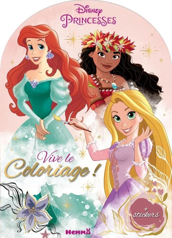 Vive le coloriage ! : Disney - Princesses : [Album à colorier]