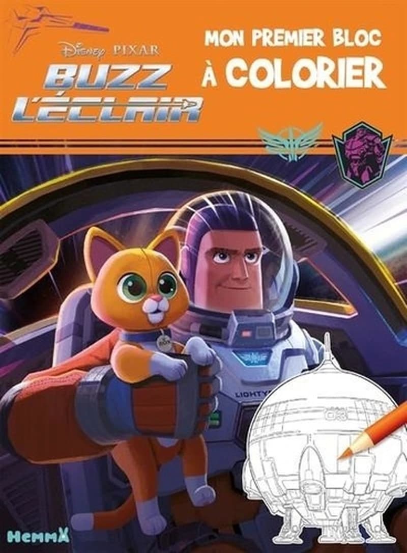 Mon premier bloc à colorier Buzz l'Eclair