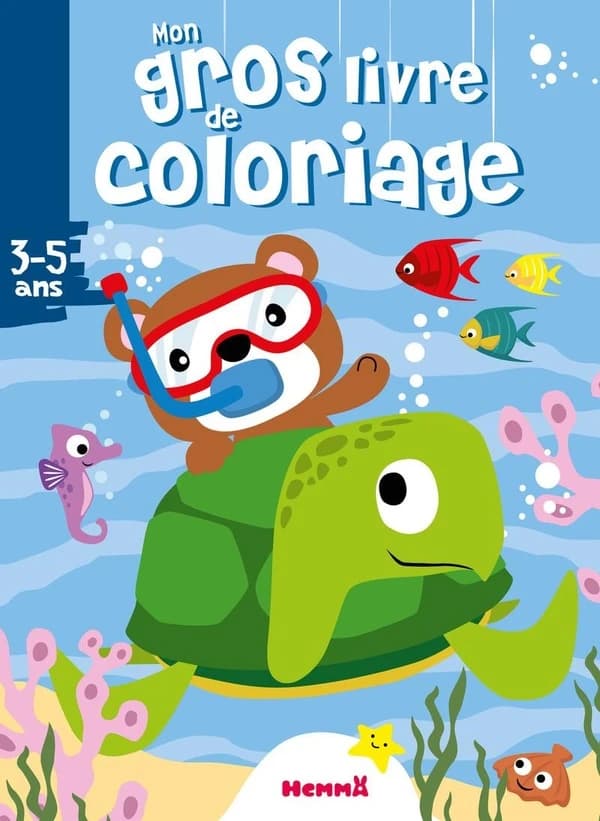 Mon gros livre de coloriage : ourson-tortue : 3