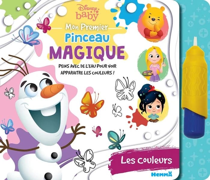 Mon premier pinceau magique : Disney Baby : les couleurs : [Album à colorier]