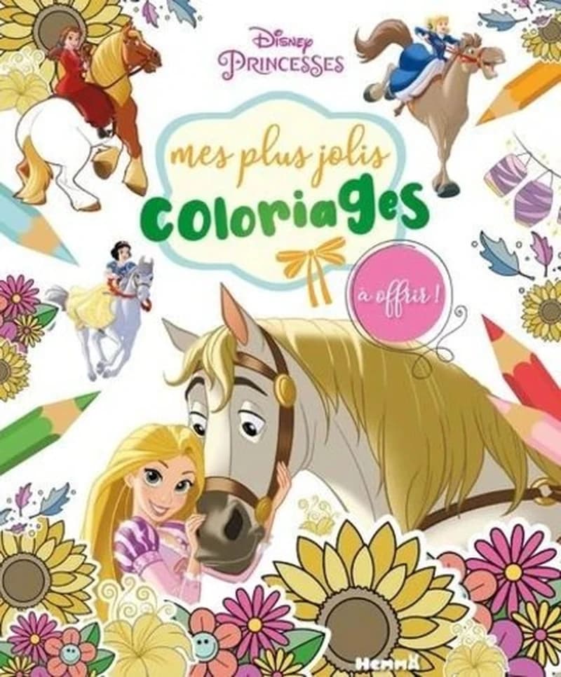 Mes plus jolis coloriages à offrir : Disney Princesses : [Album à colorier]