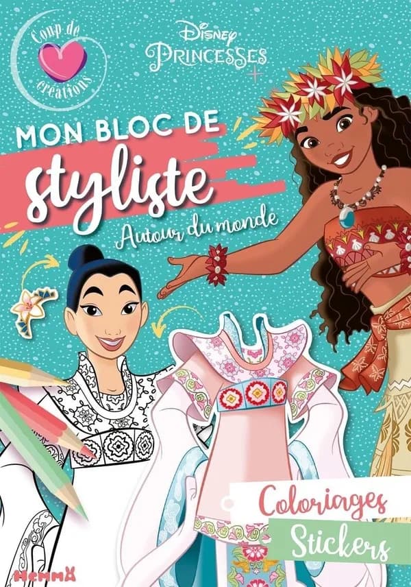 Mon bloc de styliste : autour du monde : [Album de jeux et d'activités pour enfants]