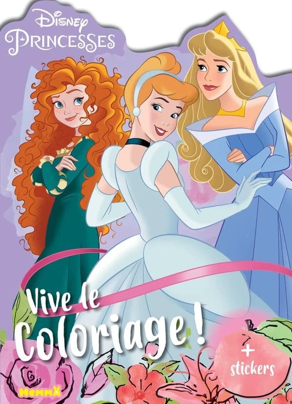 Vive le coloriage ! : Disney Princesses : + stickers : [Album à colorier]