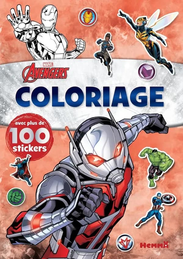 Coloriage : avec plus de 100 stickers : Marvel Avengers : [Album à colorier]