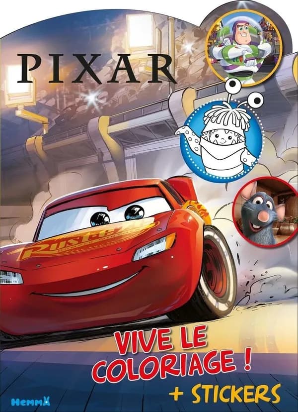Vive le coloriage ! : Pixar : + stickers : [Album à colorier]