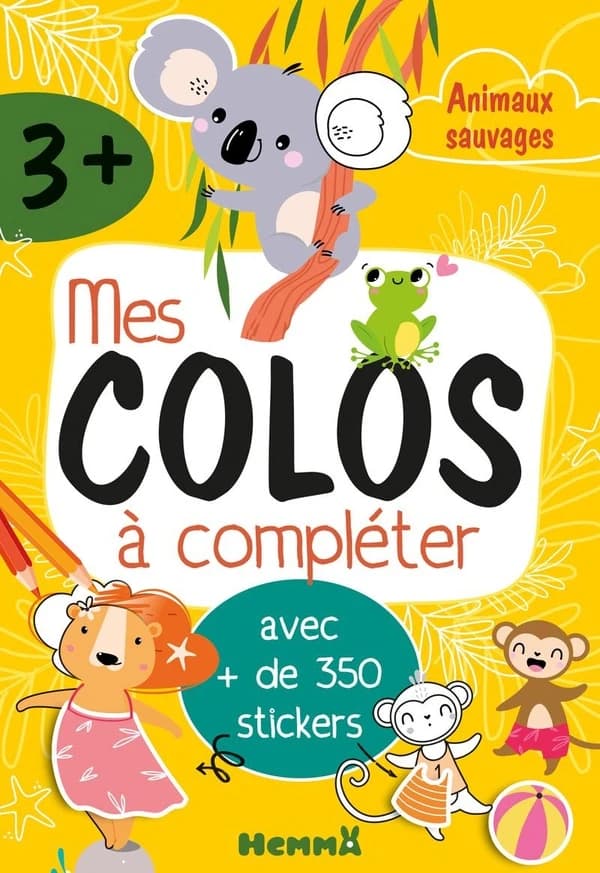 Mes colos à compléter : animaux sauvages