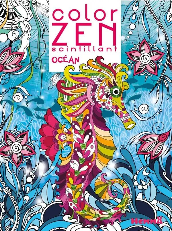 Color Zen scintillant : océan : [Album à colorier]