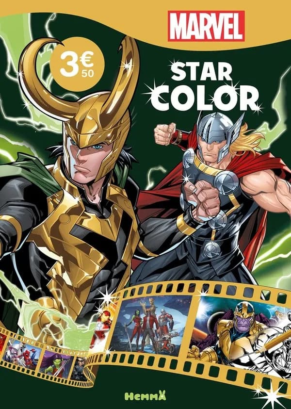 Star color : Marvel : [Album à colorier]