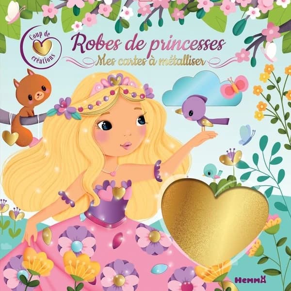 Princesses et licornes : mes cartes à métalliser : coup de coeur créations : [Carte à gratter]